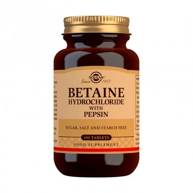 Solgar betaína clorhidrato con pepsina