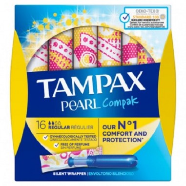 Tampax Pearl Compak Regular 16 unidades