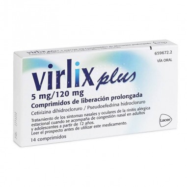 Virlix plus 5 mg/120mg comprimidos de...