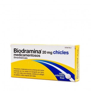 Biodramina 20 mg 6 chicles...